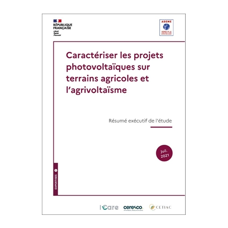 Caractériser les projets photovoltaïques sur terrains agricoles et l'agrivoltaïsme